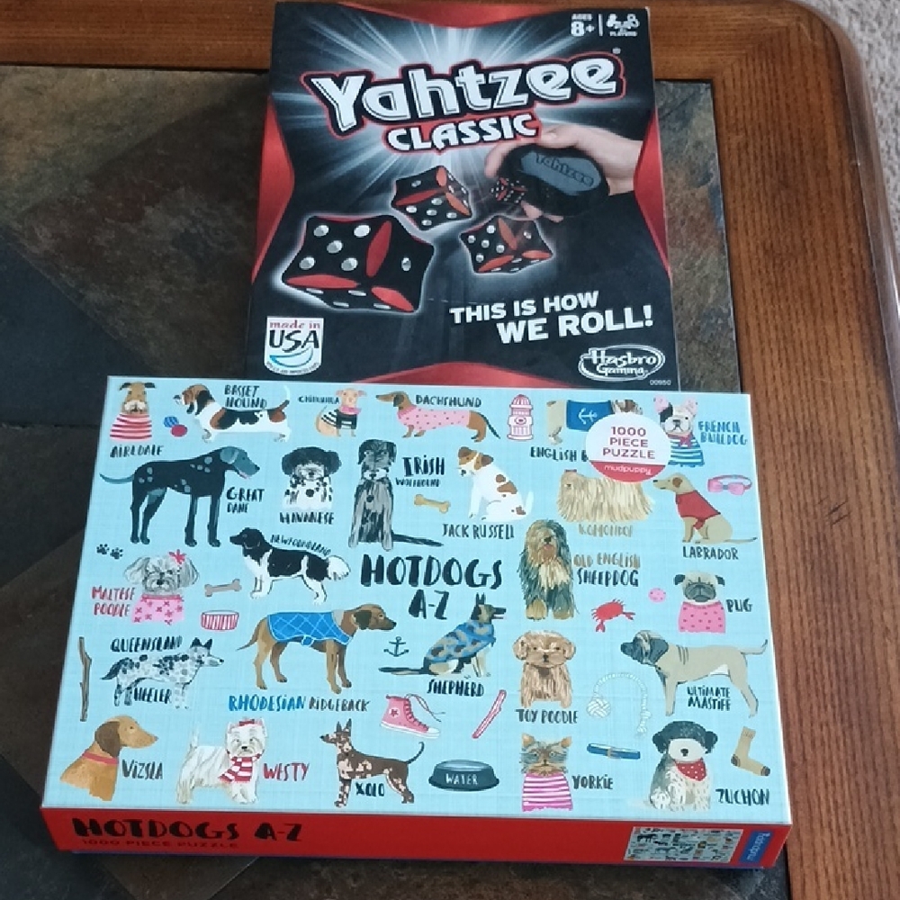 Hasbro Yahtzee Classic Game with Black and Red Dice